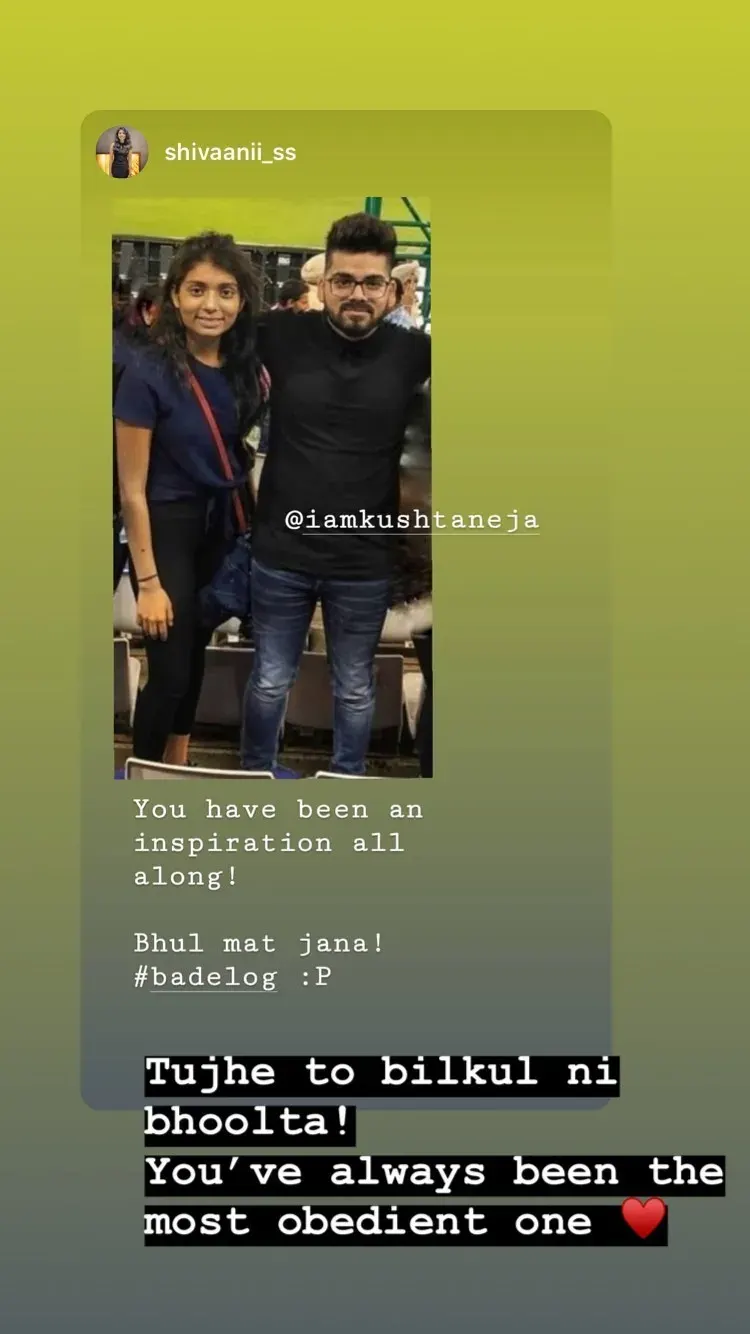 Tujhe to bilkul ni bhoolta!
You’ve always been the most obedient one ♥️