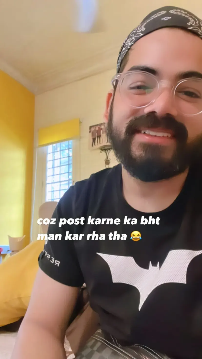 coz post karne ka bht man kar rha tha 😂