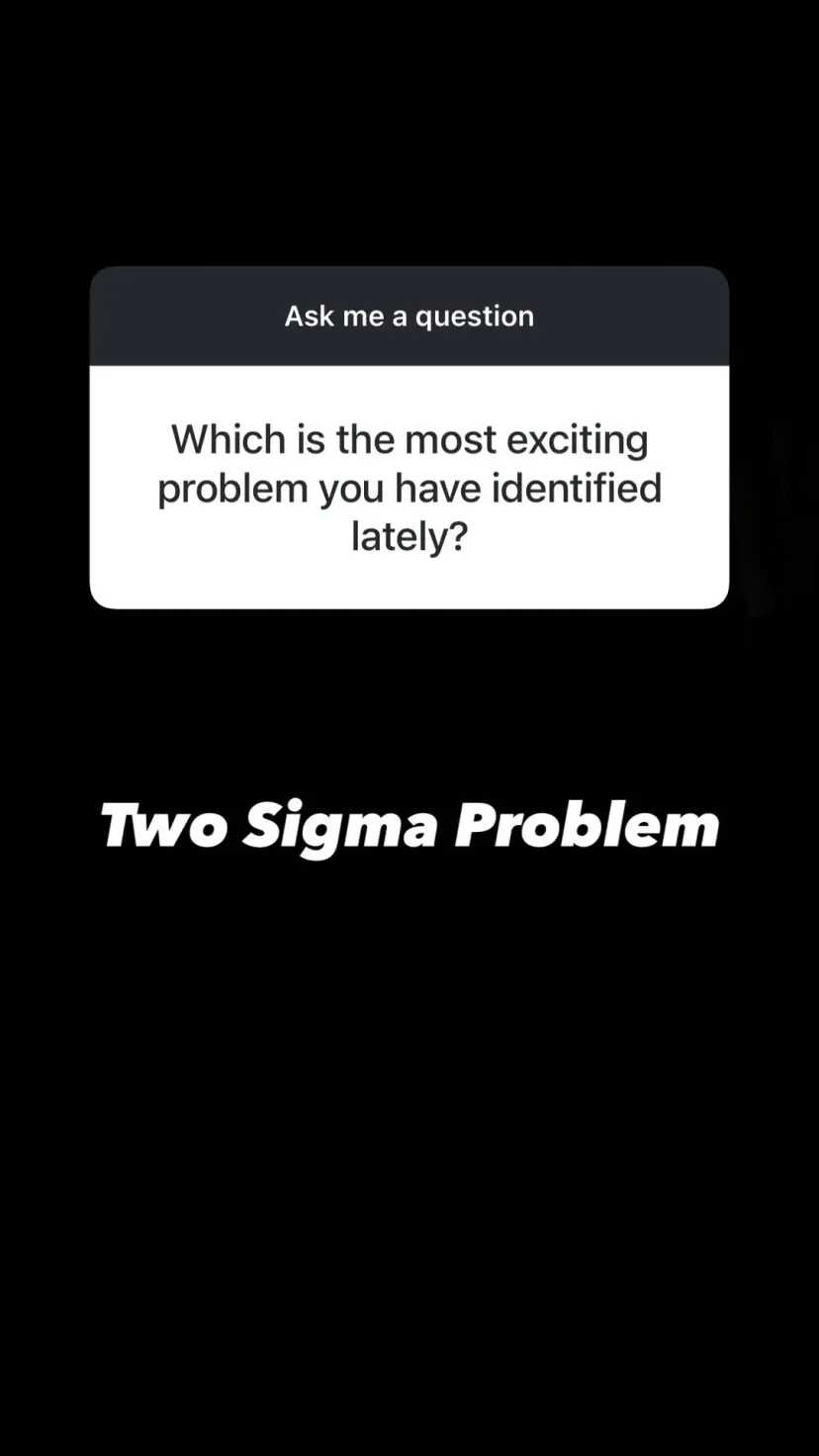 Two Sigma Problem