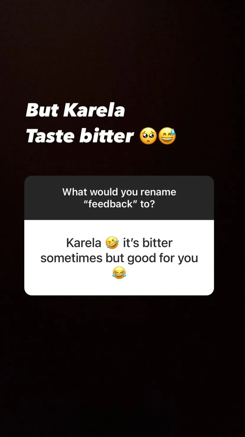 But Karela
Taste bitter 🥺😅