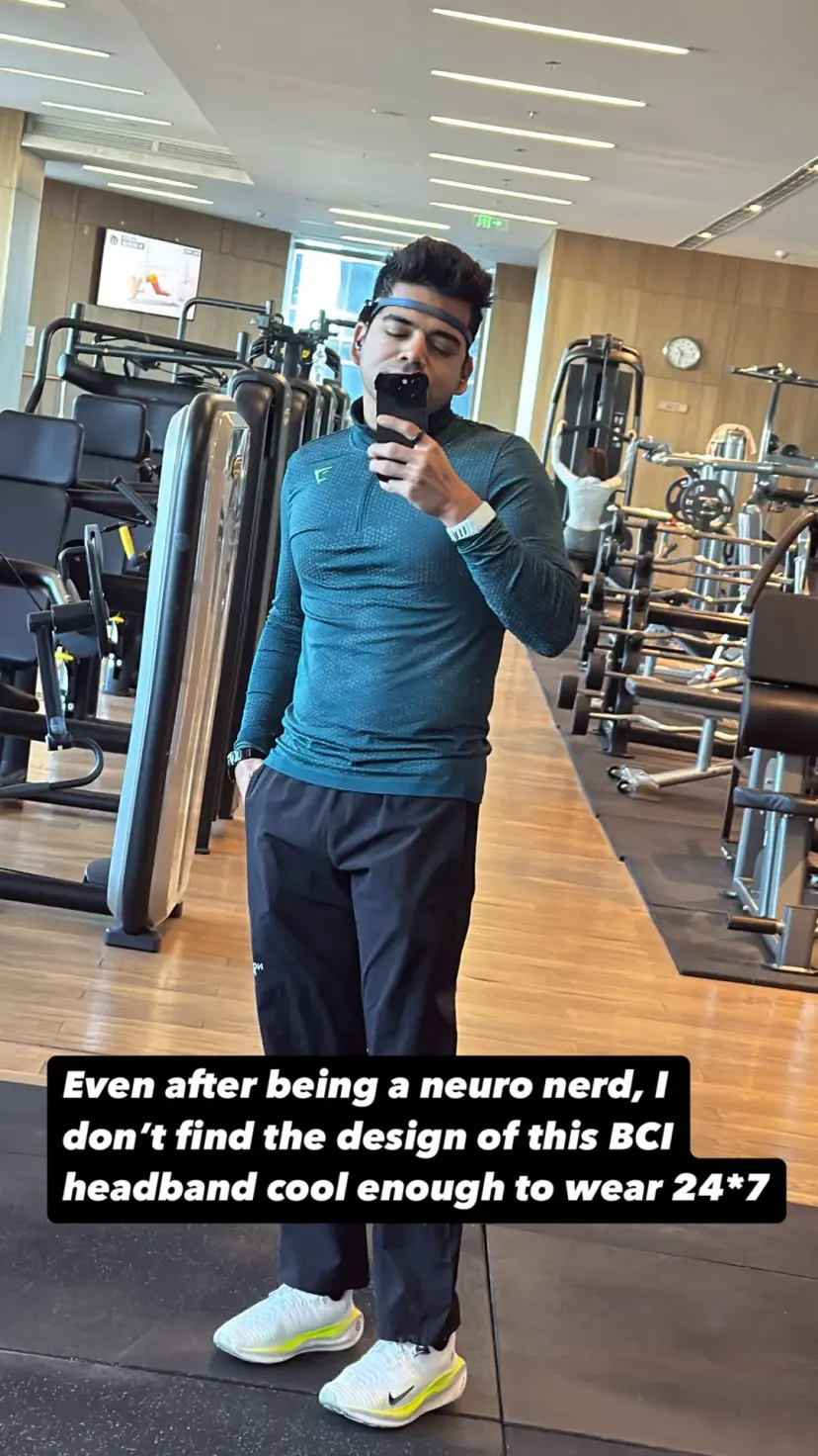 Even after being a neuro nerd, I don’t find the design of this BCI headband cool enough to wear 24*7