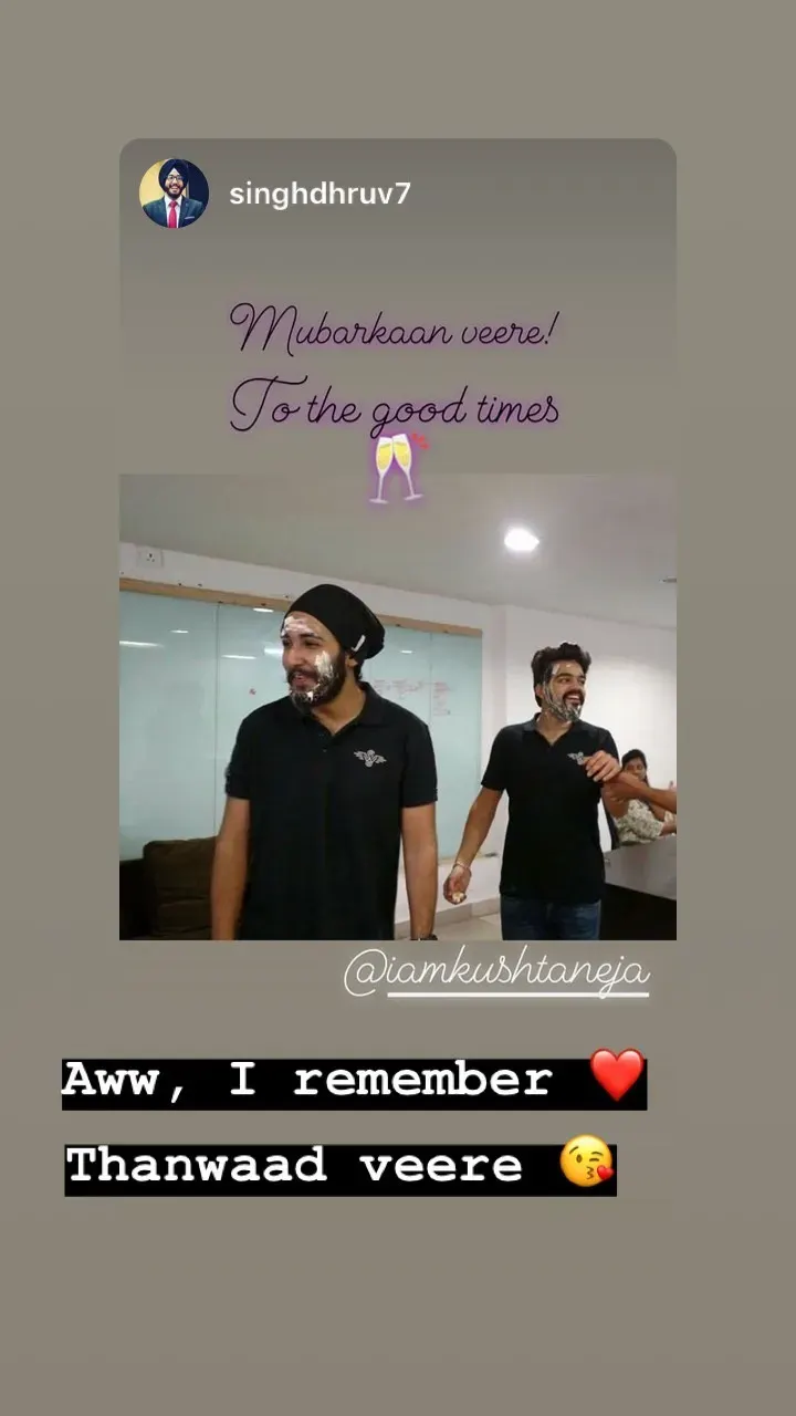 Thanwaad veere 😘 Aww, I remember ❤️