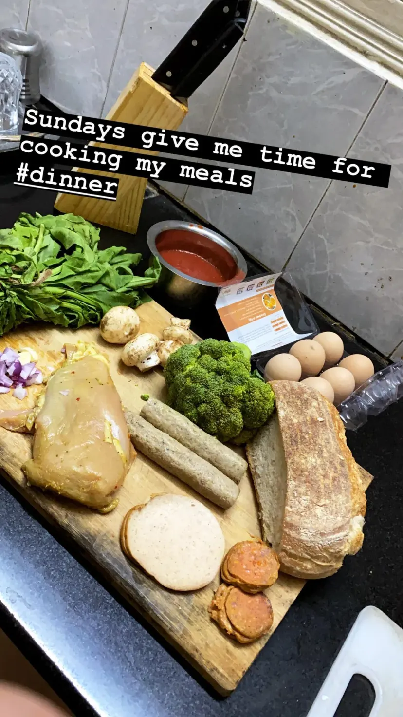 Sundays give me time for cooking my meals
#dinner