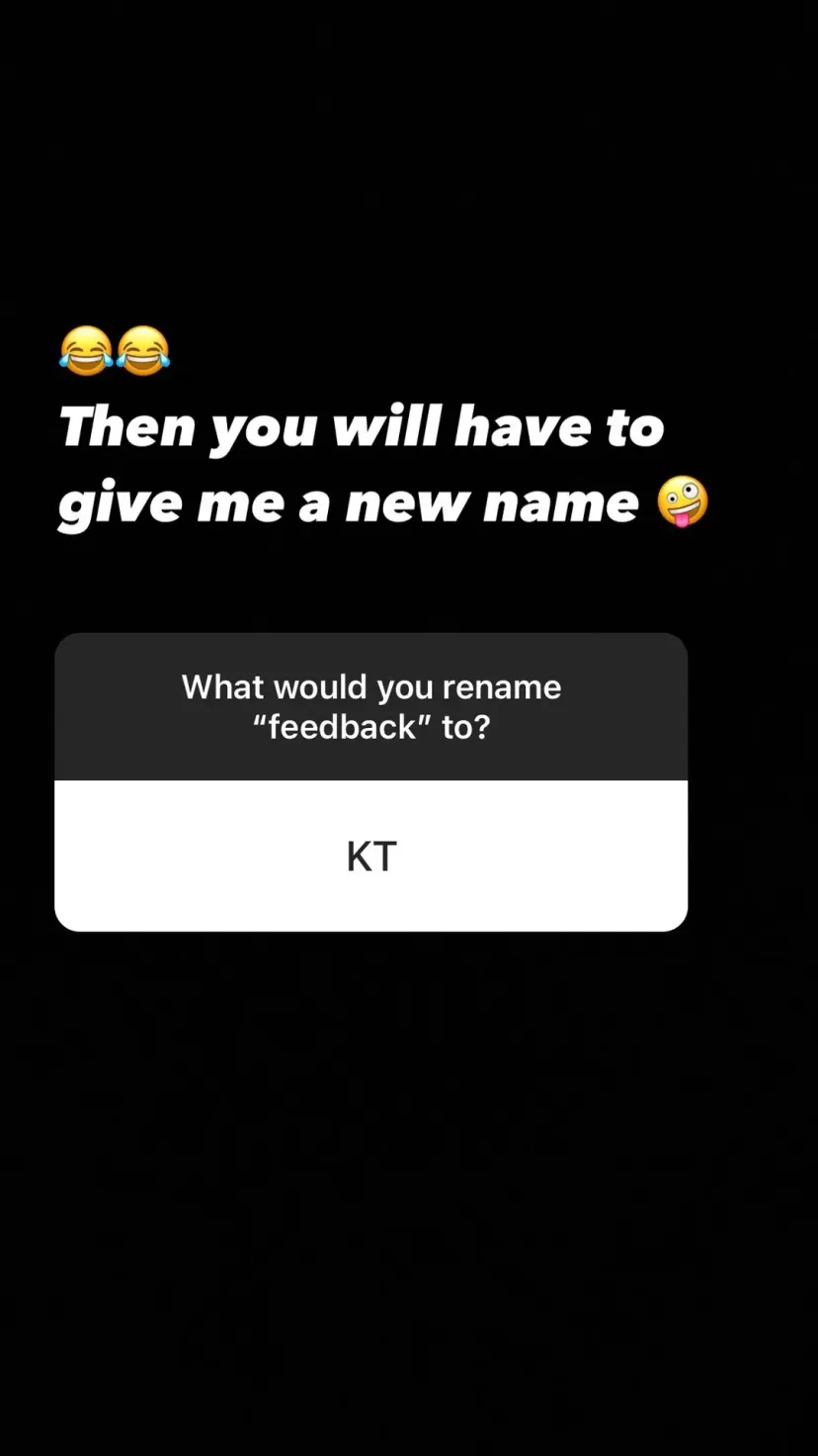 😂😂
Then you will have to
give me a new name 🤪