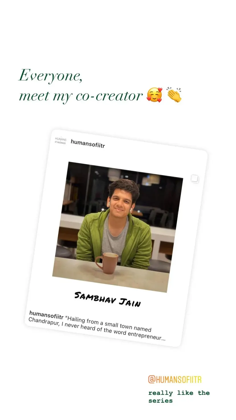 really like the series  Everyone,
meet my co-creator 🥰 👏