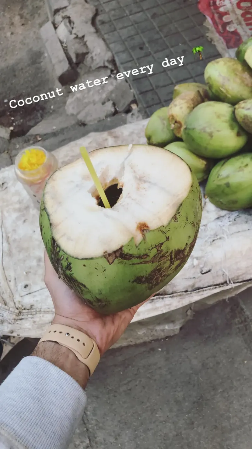 Coconut water every day 🌴