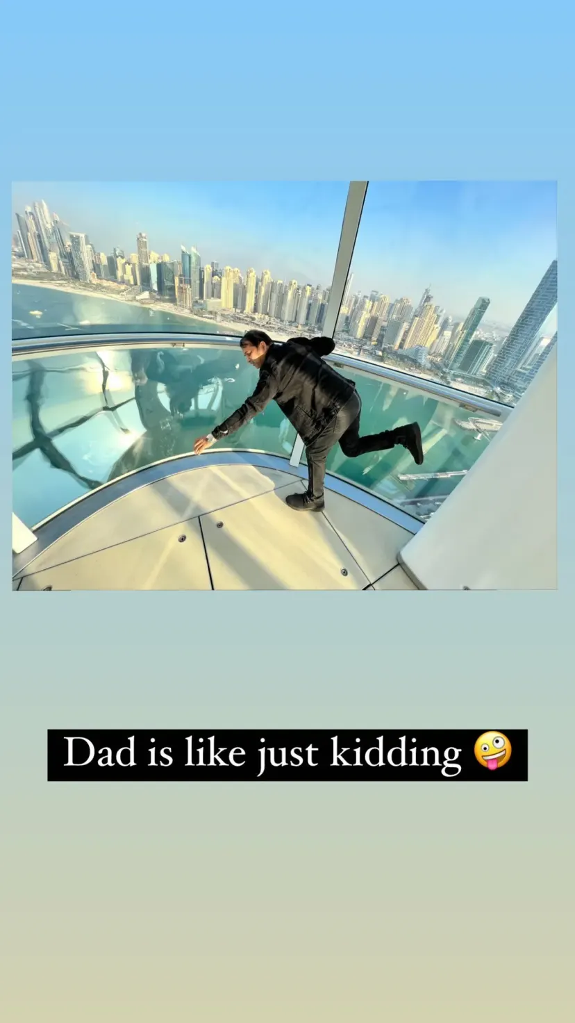Dad is like just kidding 🤪