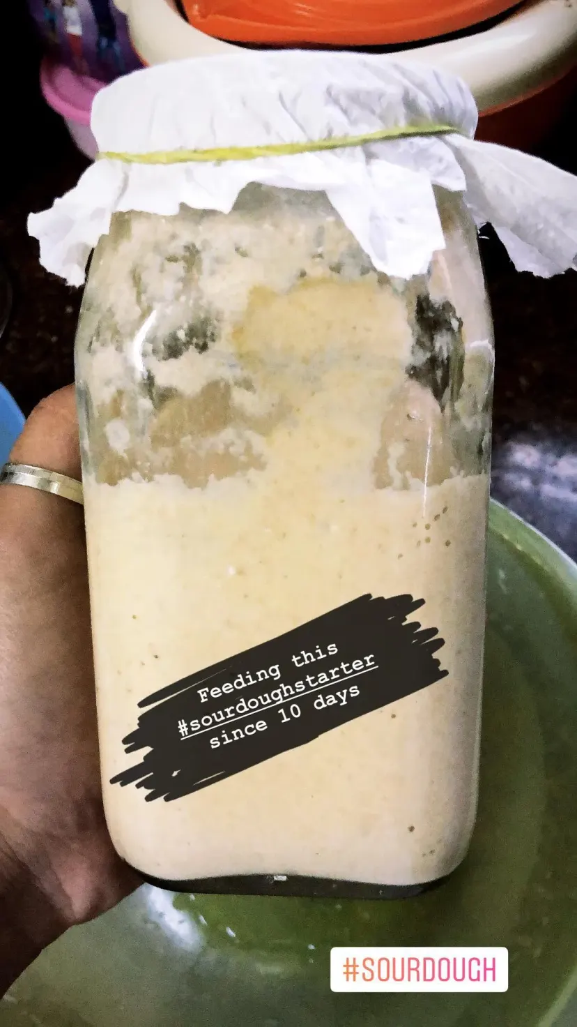 Feeding this #sourdoughstarter
since 10 days