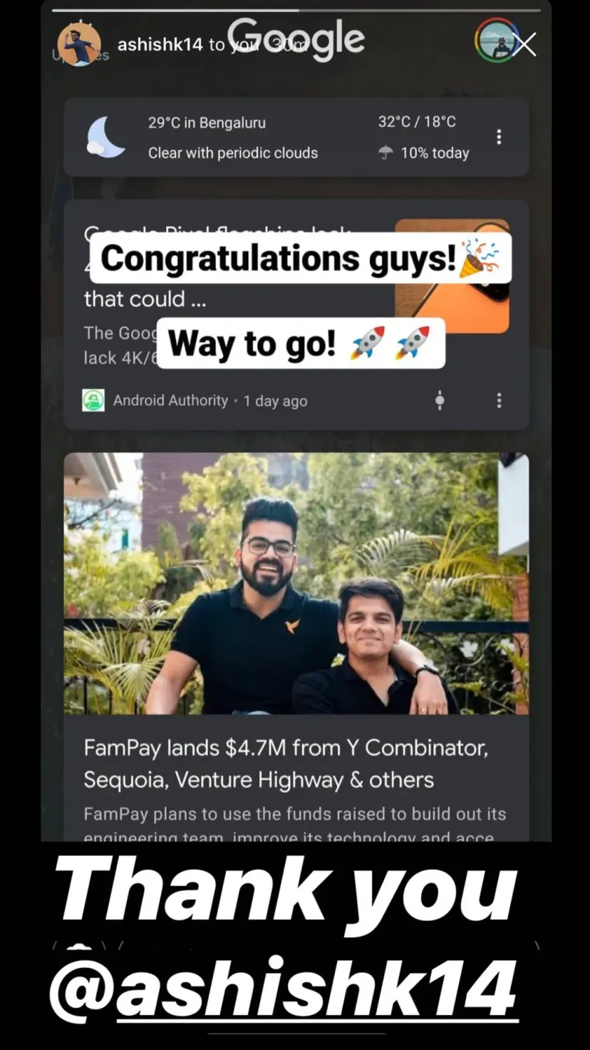 Thank you @ashishk14
