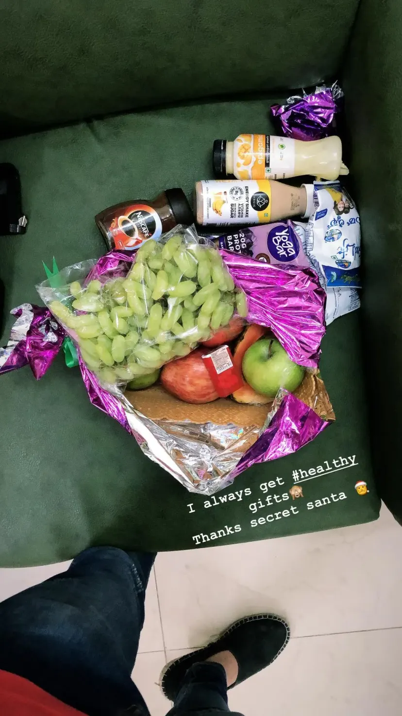 I always get #healthy gifts🙈
Thanks secret santa 🎅