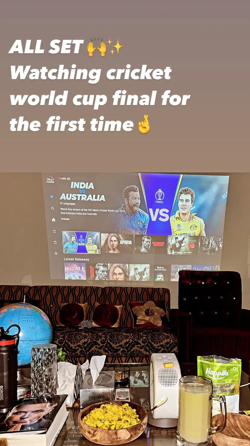 ALL SET 🙌✨
Watching cricket world cup final for the first time🤞