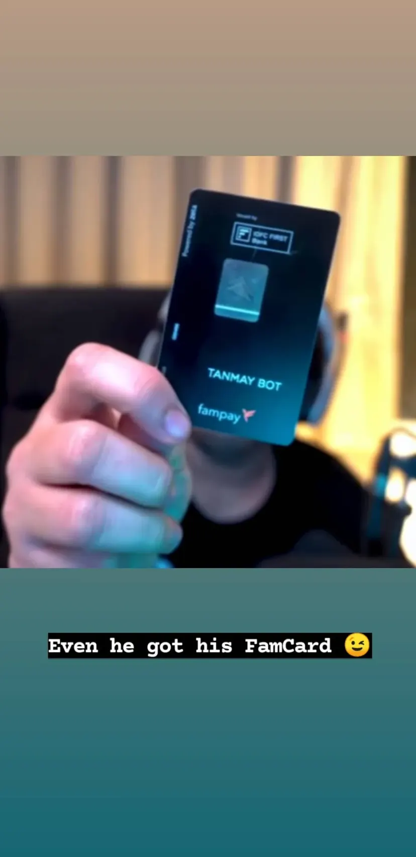 Even he got his FamCard 😉