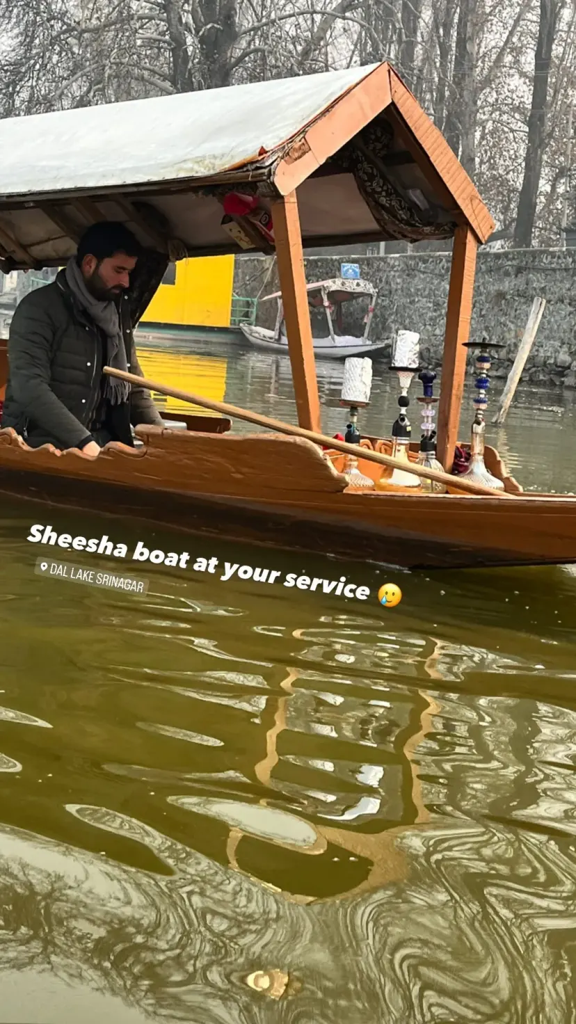 Sheesha boat at your service 🥲