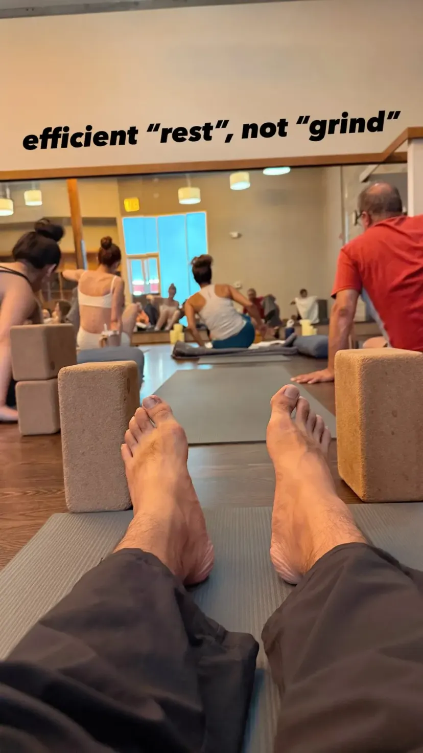 efficient “rest”, not “grind”