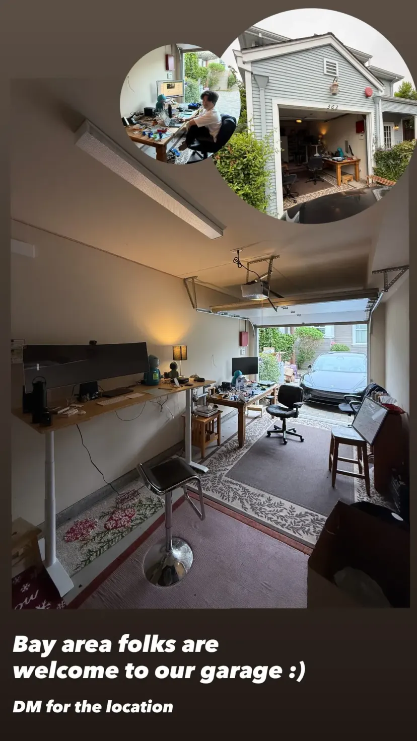 Bay area folks are welcome to our garage :) DM for the location