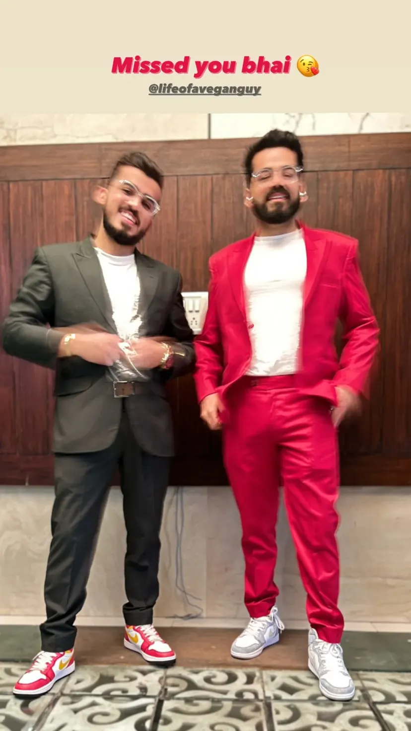 Missed you bhai 😘 @lifeofaveganguy