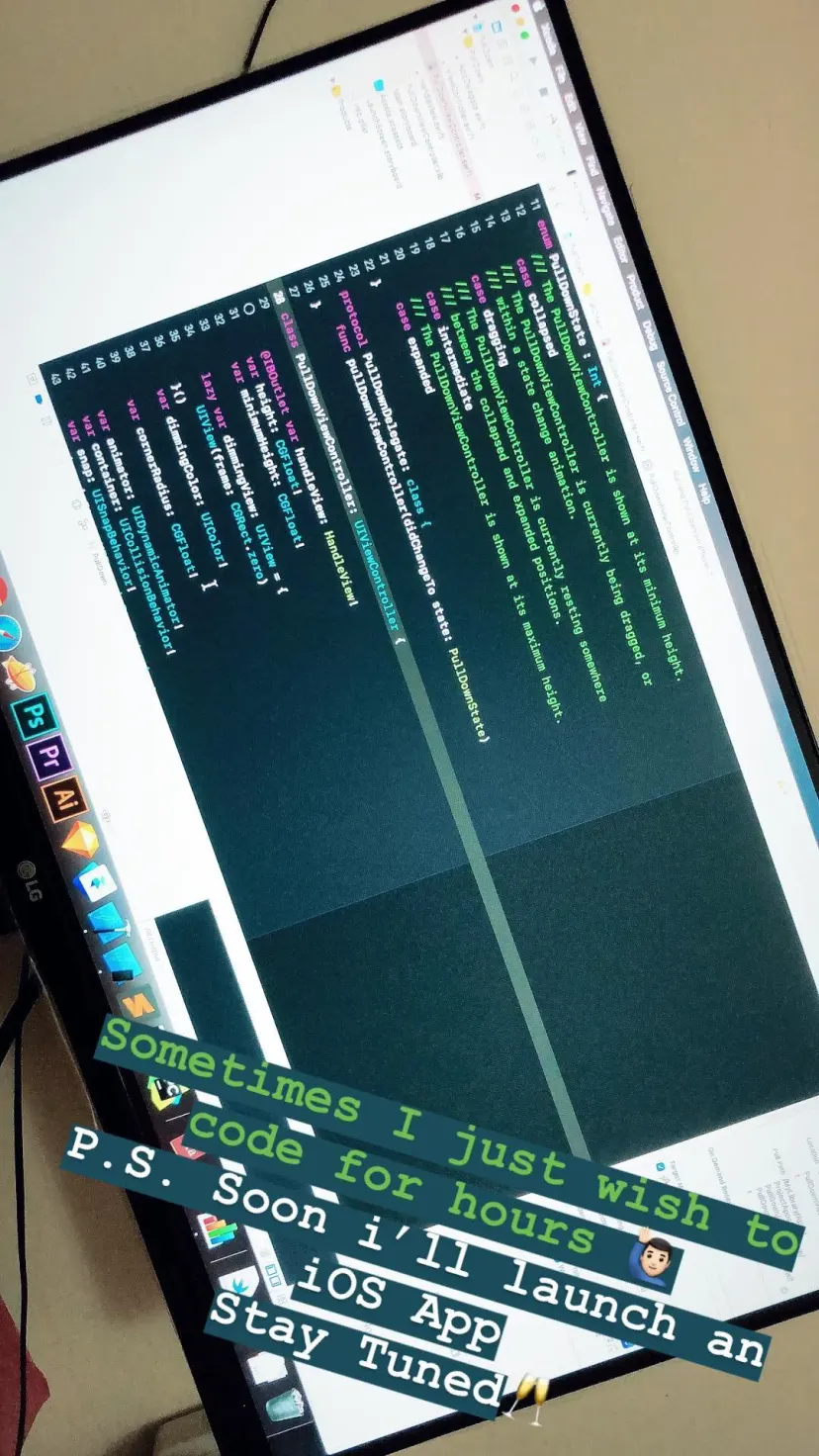 Sometimes I just wish to code for hours 🙋🏻‍♂️
P.S. Soon i’ll launch an iOS App
Stay Tuned🥂