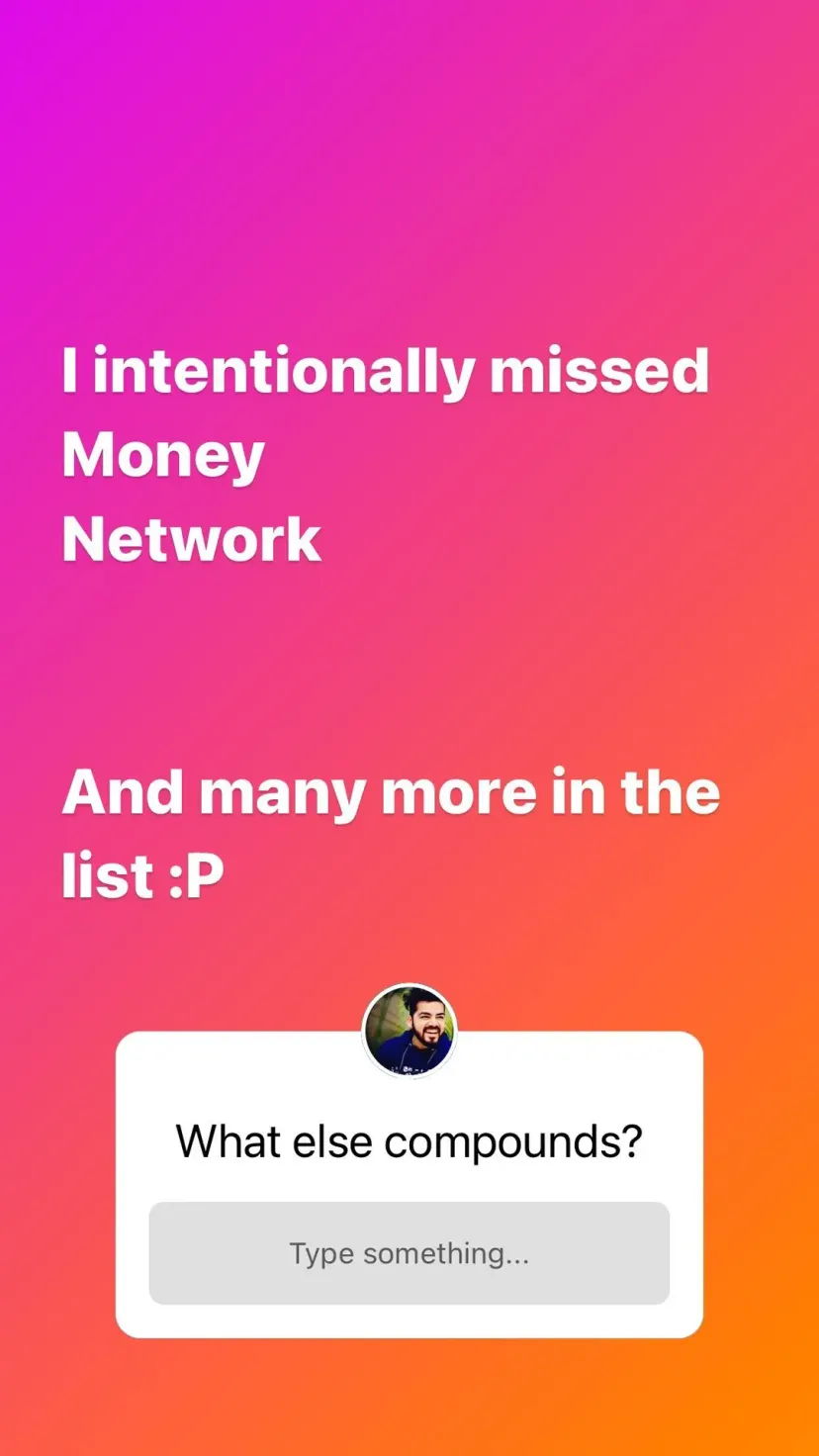 I intentionally missed
Money
Network

And many more in the list :P